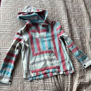 Faherty Baja Poncho in Sunrise color